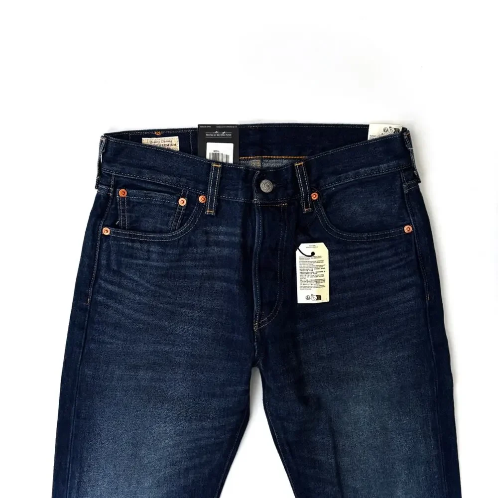 Levi's Premium Denim On The Borderline 005013592 501 Straight Leg Jeans 38 x 34